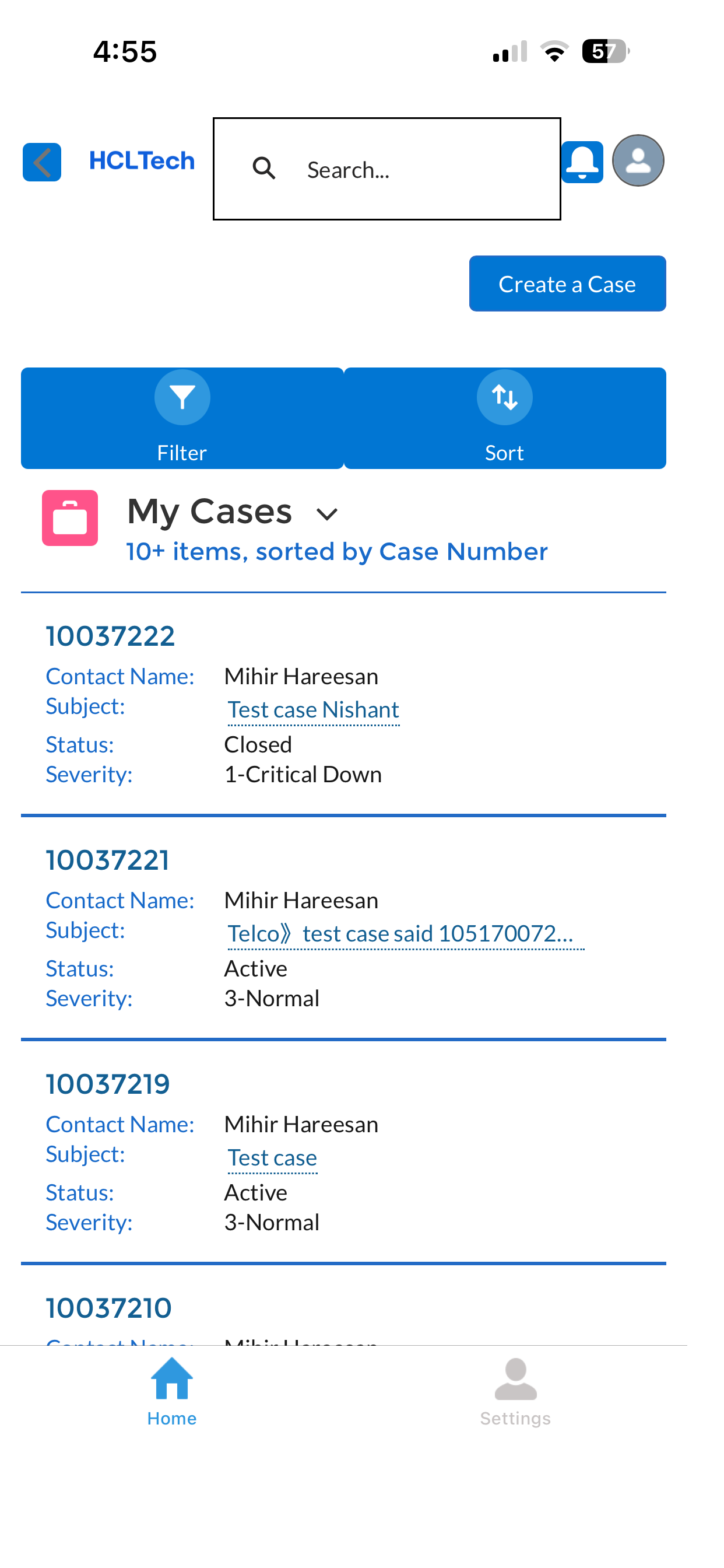 CTG Support Center screenshot 4