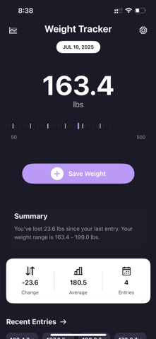 Weigh Memo screenshot