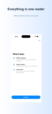 TextVoice: Text to Speech iPhone screenshot