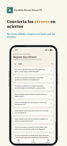 Reválida Bienes Raíces PR iPhone screenshot