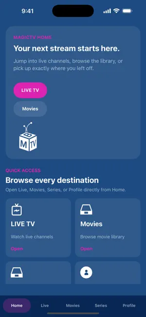 Magic TV Box Arabic screenshot 1