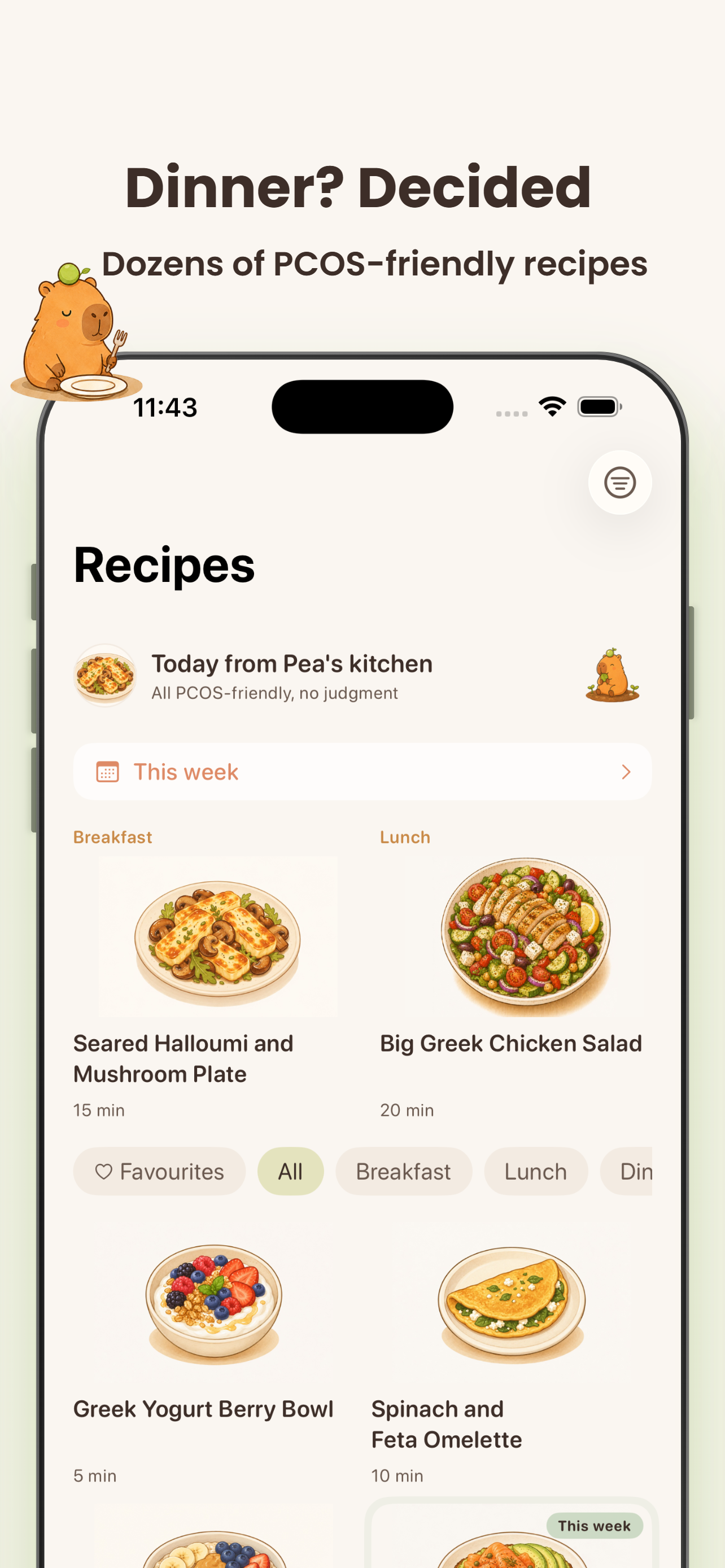 Pea: PCOS Scanner & PMOS Meals screenshot 3