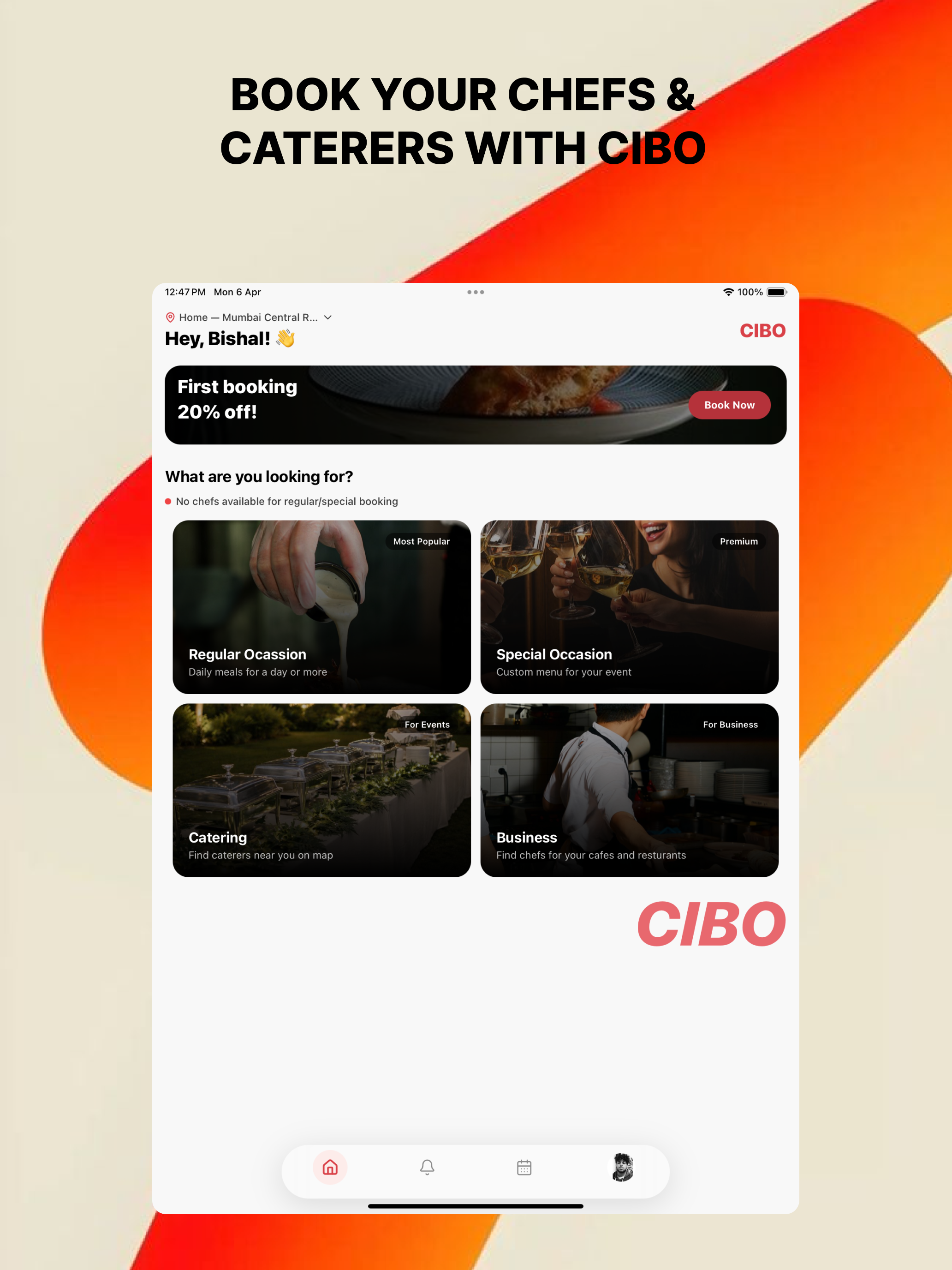 Cibo - Book Chefs and Caterers screenshot 5