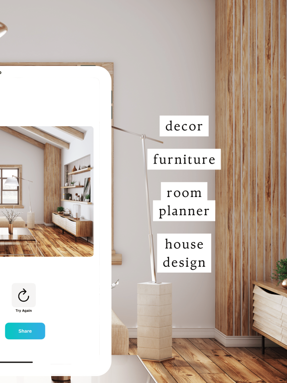 DecorAI: AI Interior Design iPad screenshot 2 - Graphics & Design app