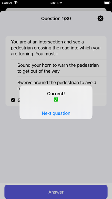 Riders Knowledge Test Screenshot