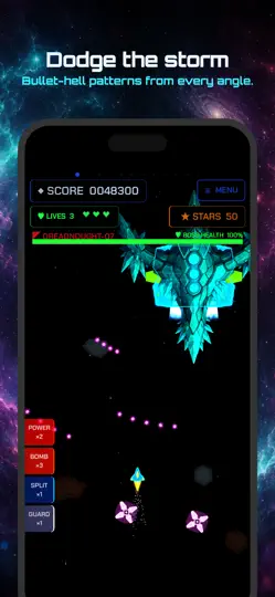 Captura de pantalla de Starglax - Galaxy Fireship en iPhone 3