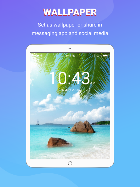 4K HD Wallpapers & Backgrounds iPad screenshot 3 - Photo & Video app