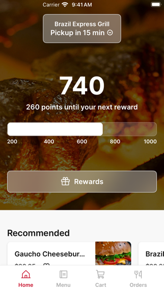 Brazil Express Grill app screenshot