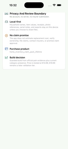 Home Inventory Claim Pack screenshot