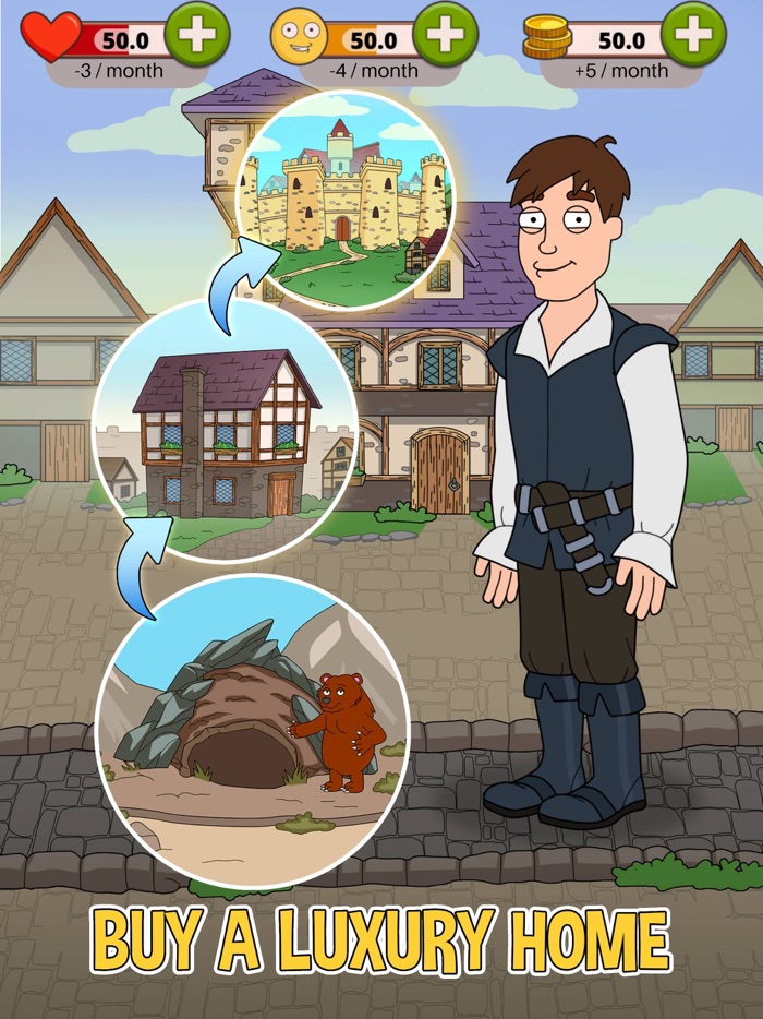 Poor to Rich Life Simulator