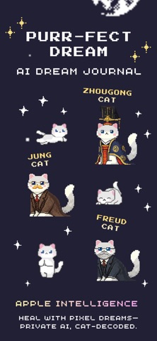 PurrDream AI Journal iPhone screenshot