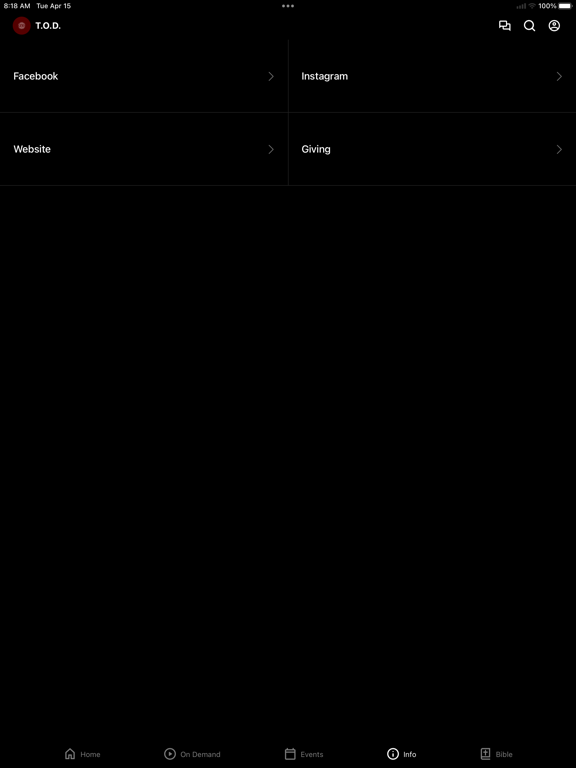 Temple of Deliverance iPad screenshot 4 - Education app