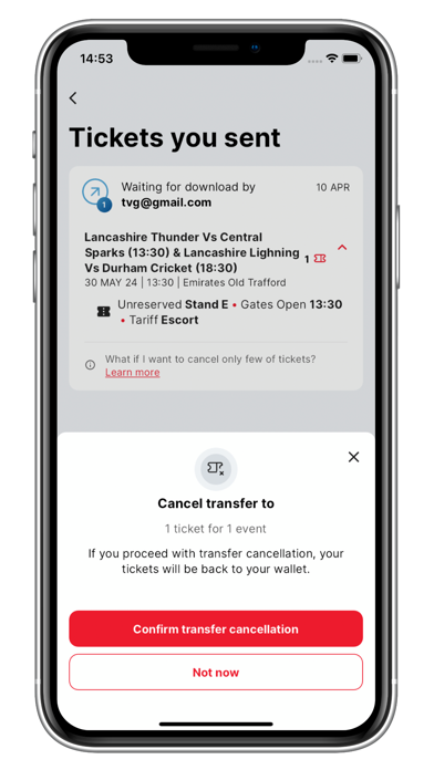 Lancashire Cricket Tickets Screenshot