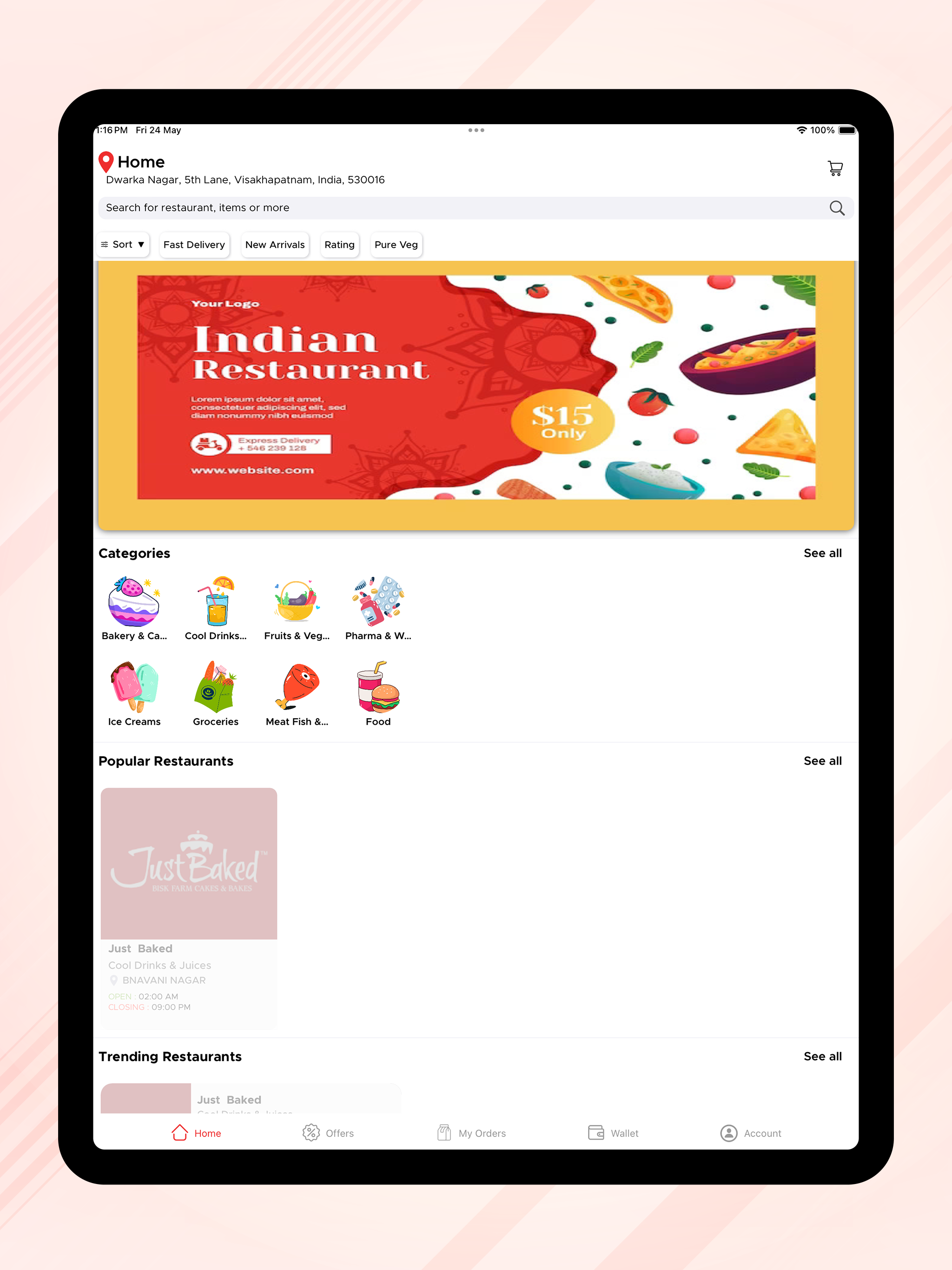 Bevel Food delivery