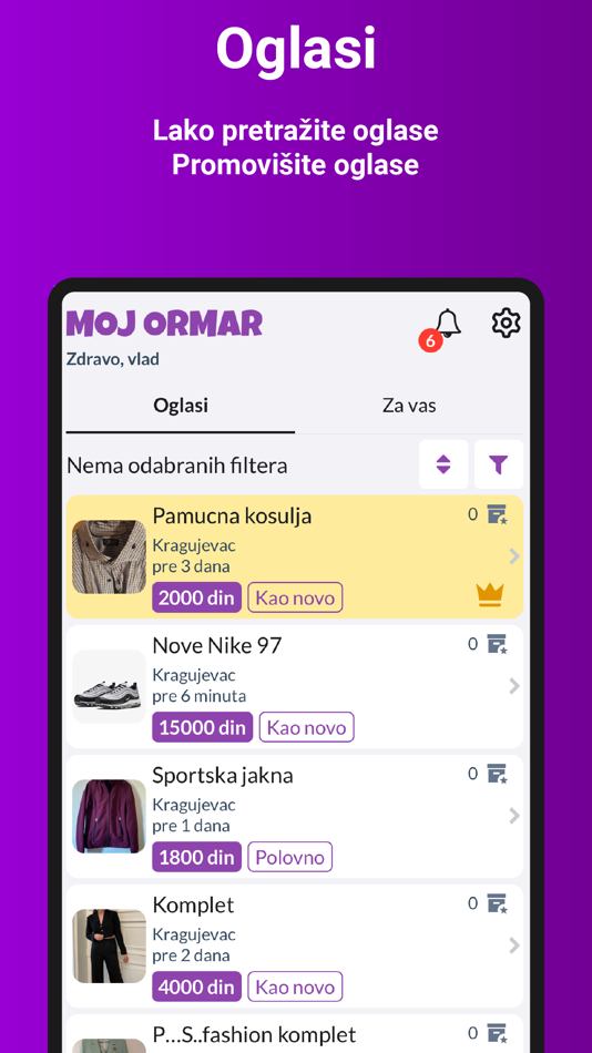 #1. Moj Ormar (iOS) Ved: Vladimir Vucetic