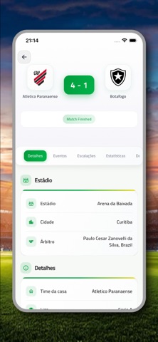 Futebol Brasileiro - Ao Vivo screenshot