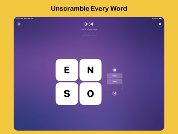 Scrambly Word Game iPad screenshot