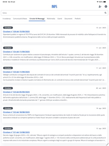 INPS Ufficio Stampa per Tablet app screenshot 3
