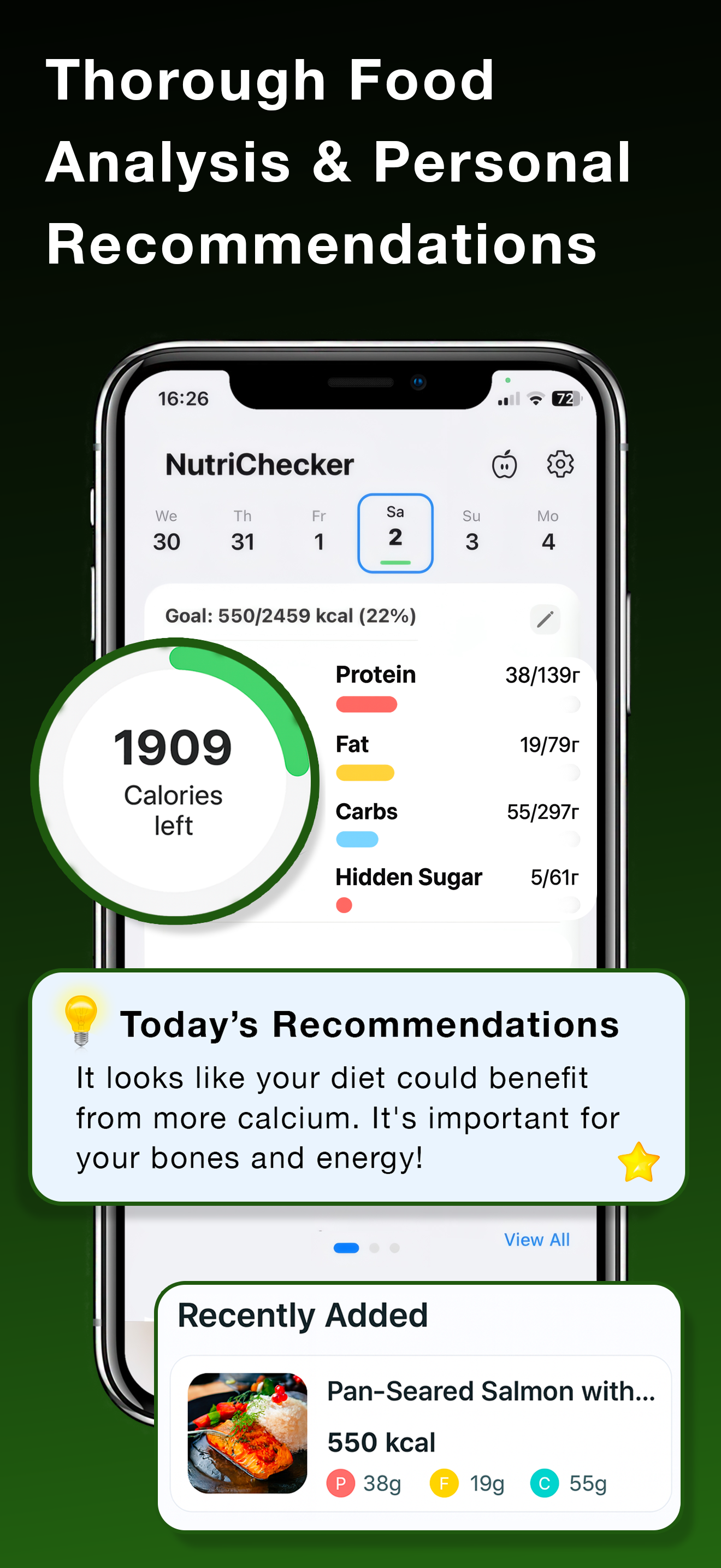 Calories Tracker NutriCheckerS screenshot 3