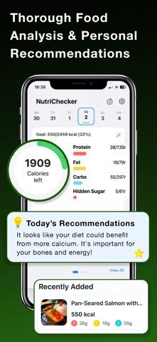Calories Tracker NutriCheckerS screenshot