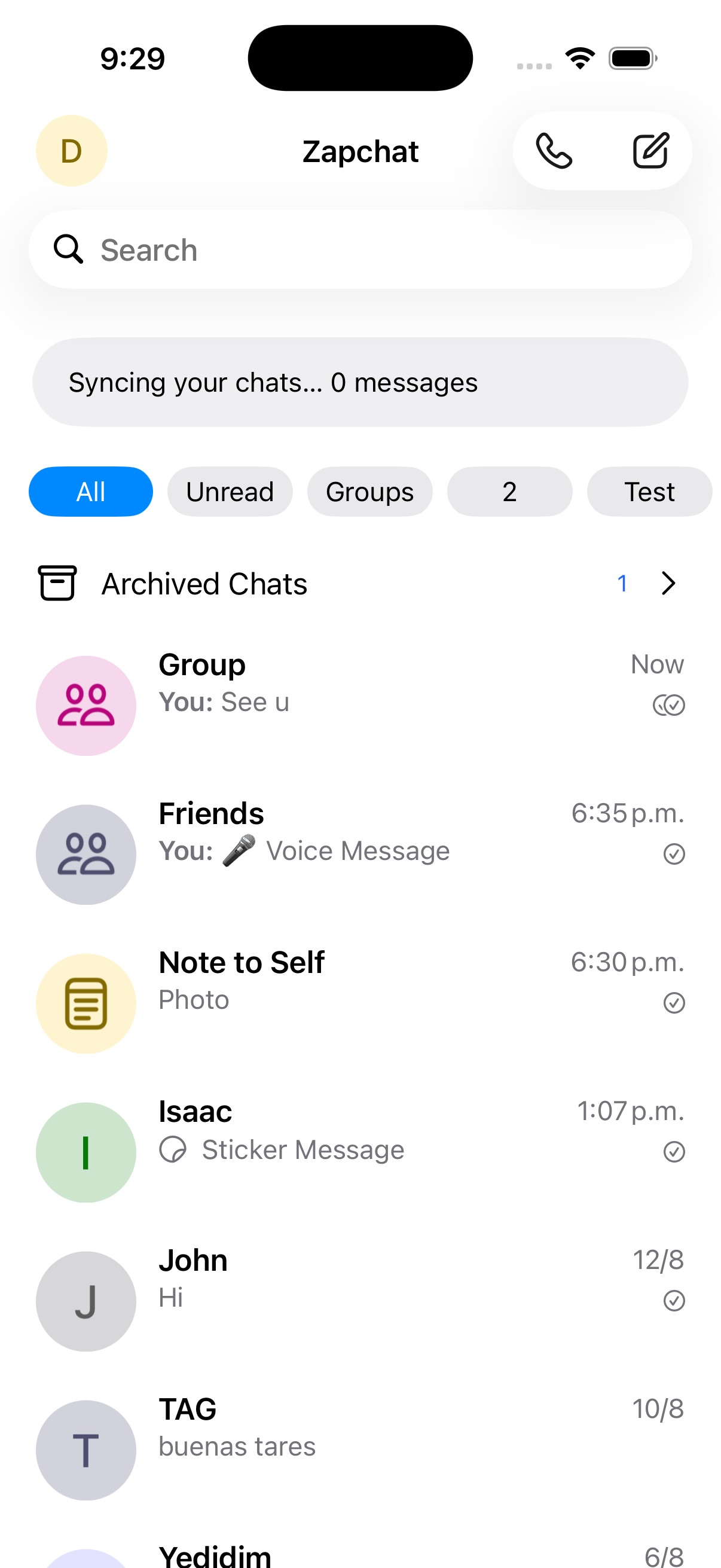 Screenshot 1 of Zapchat by TAG