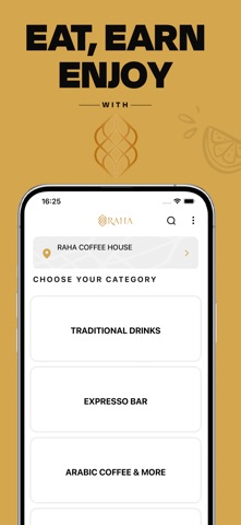 Raha Coffee House iPhone screenshot
