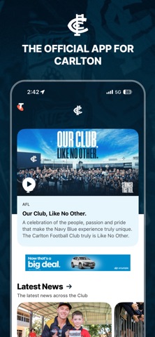 Carlton Official App Screenshot 1 of 5