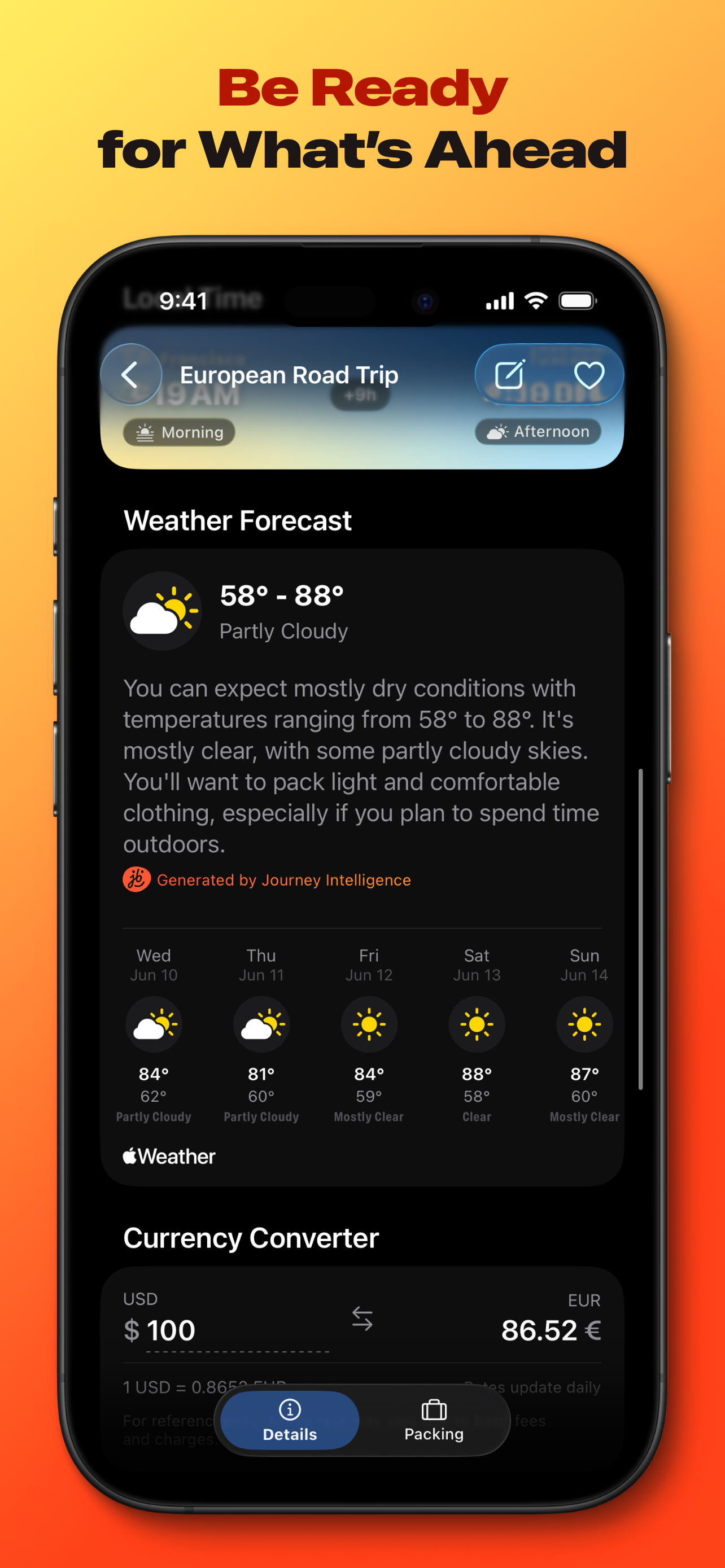 journeybot: trip packing list screenshot 4