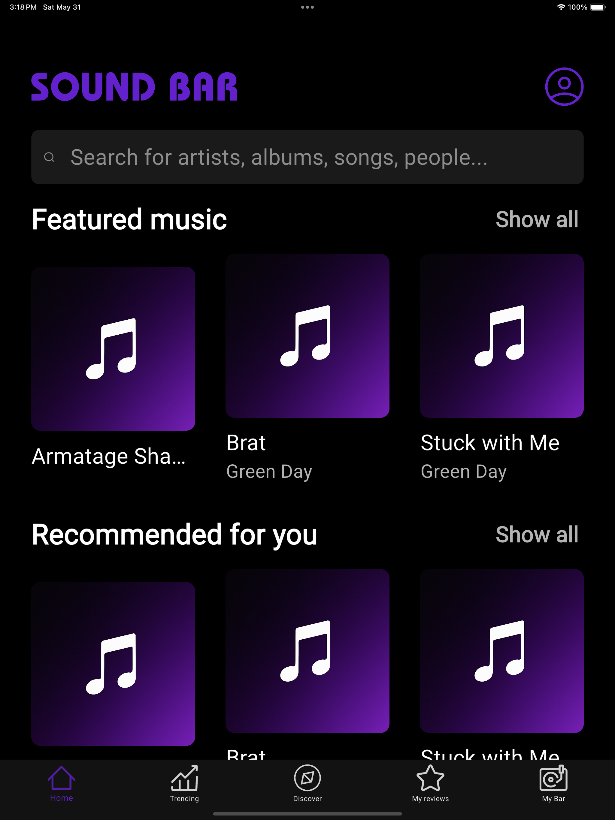 Sound Bar | Rate your Music