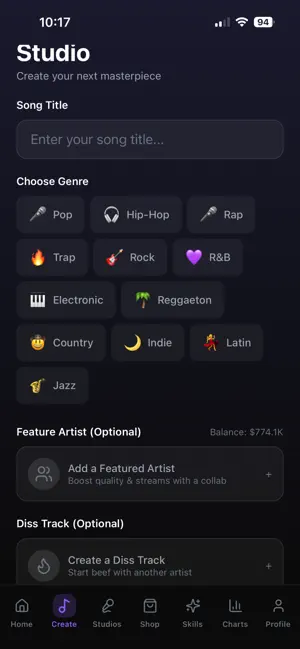 Musician Career Simulator screenshot 1