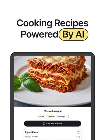 Cooking Assistant AI - Zesto iPad screenshot