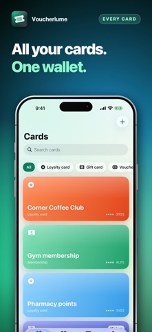 Voucherlume: Cards & Passes skjermbilde 1