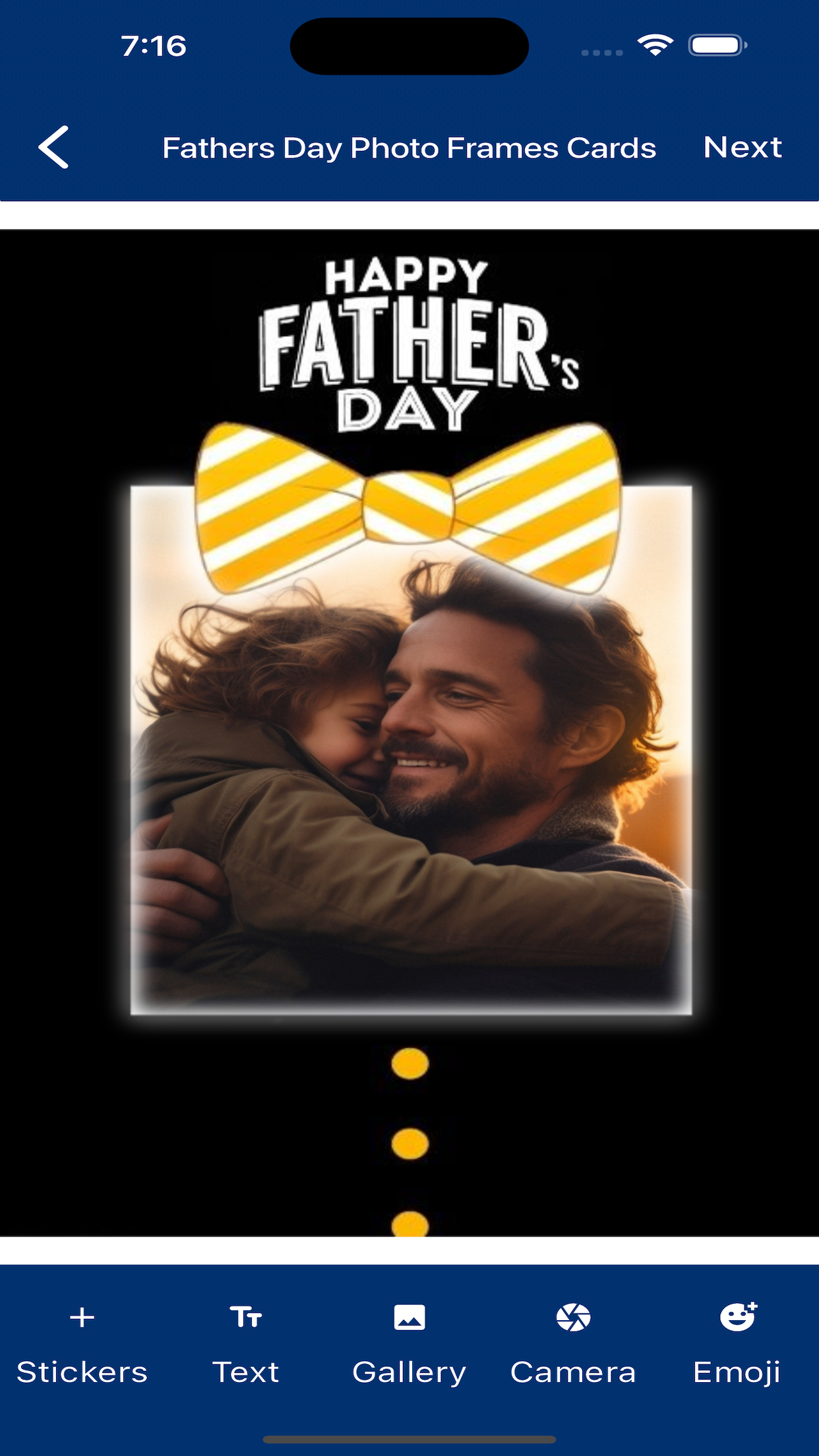 Fathers Day Photo Frames Cards