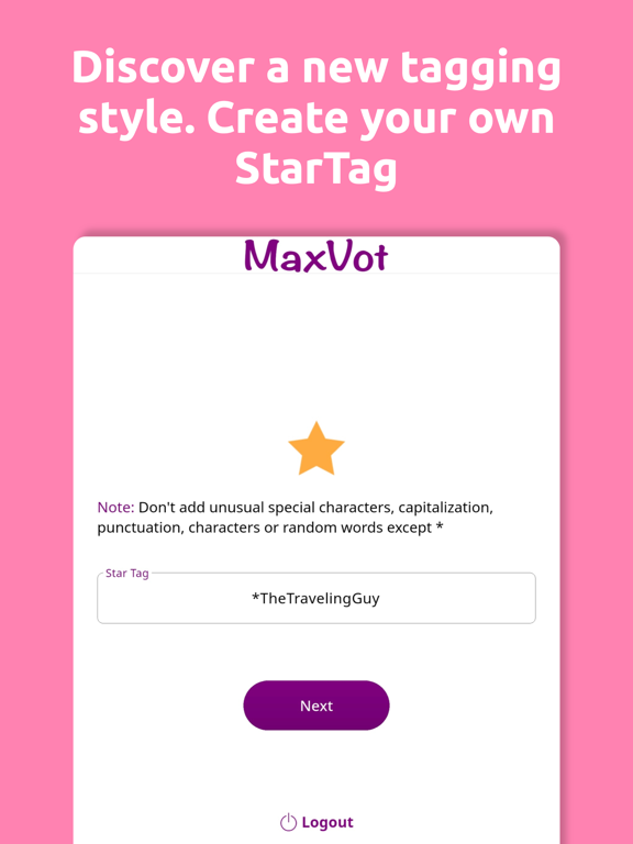 MaxVot Social Media iPad screenshot 9 - Social Networking app