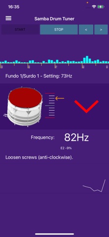 Samba Drum Tuner screenshot