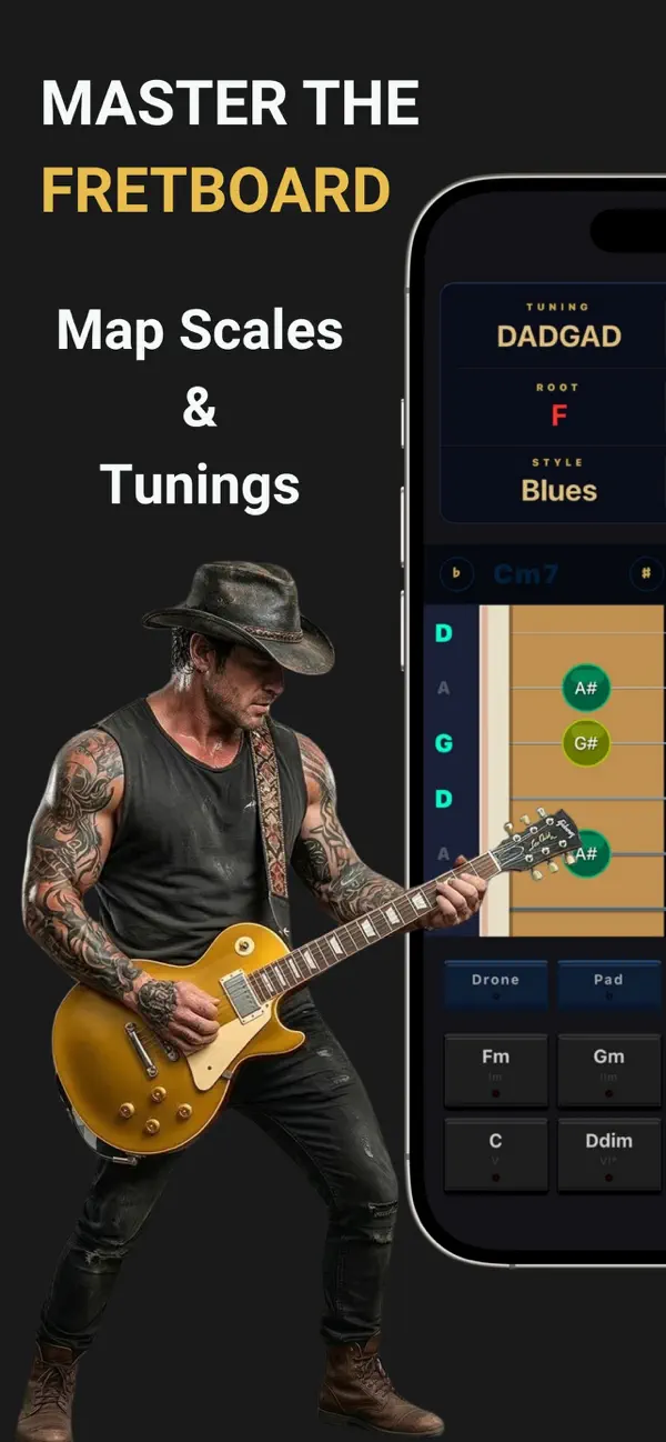 Screenshot #1 pour Guitar Scale Console