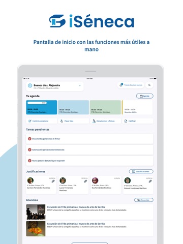 iSéneca iPad screenshot 1