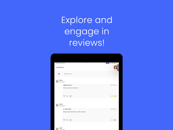 LooReview by AuraFlux iPad screenshot 2 - Utilities app