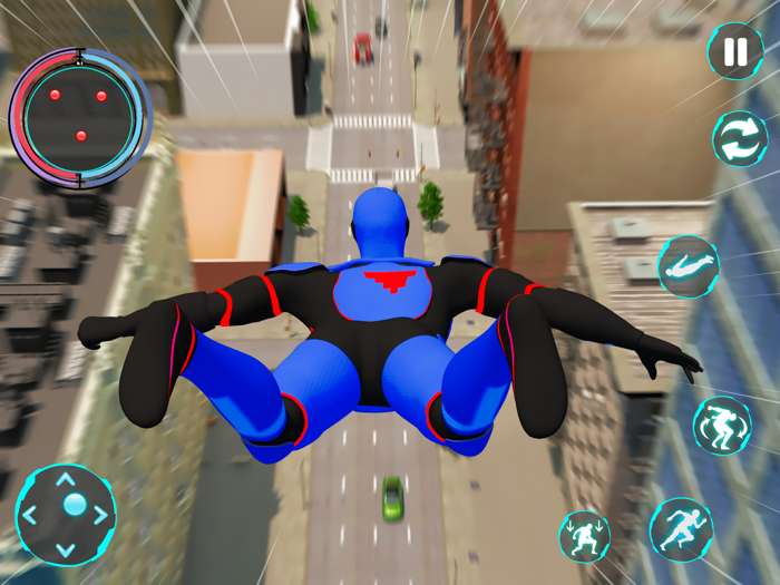 Flying Super Hero Robot Fight