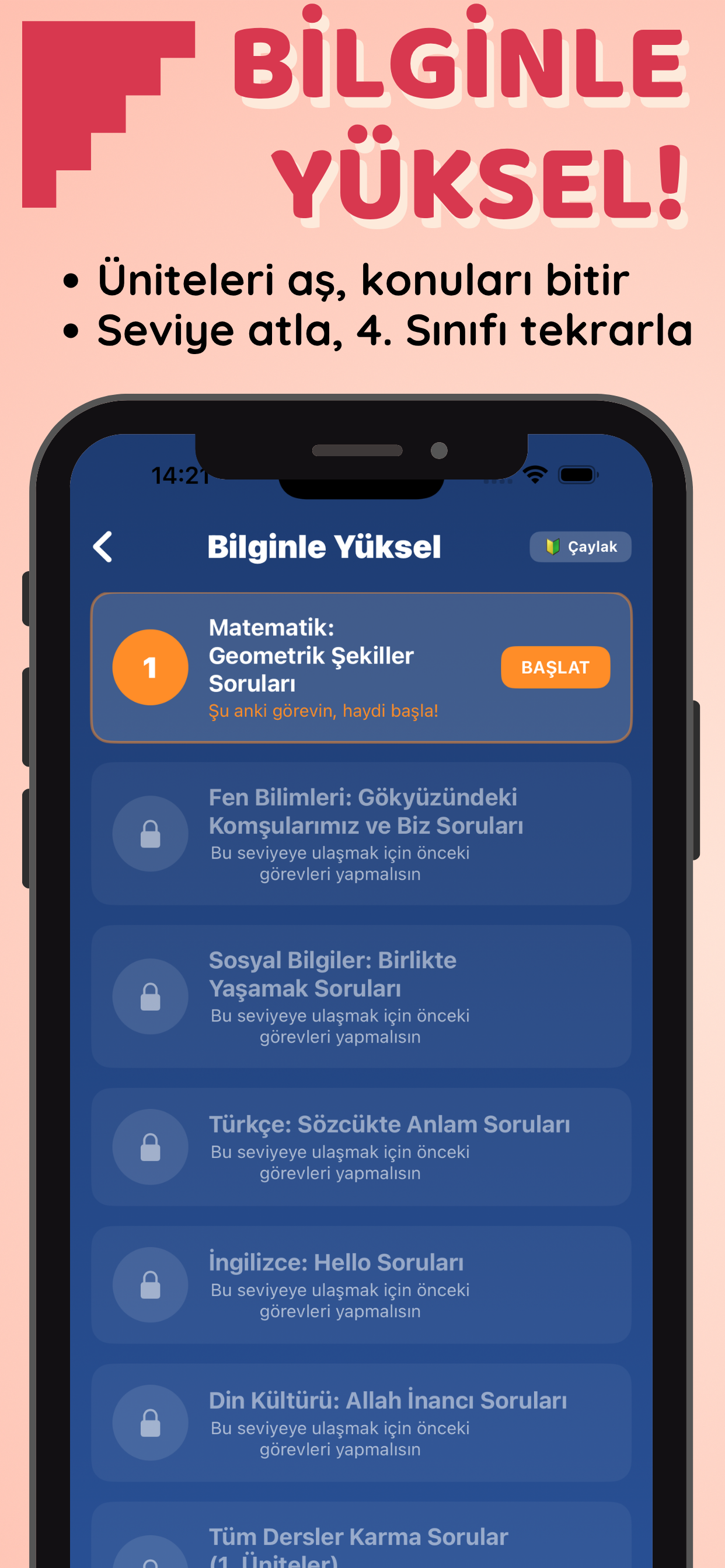4. Sınıf Tüm Dersler Test Çöz screenshot 7