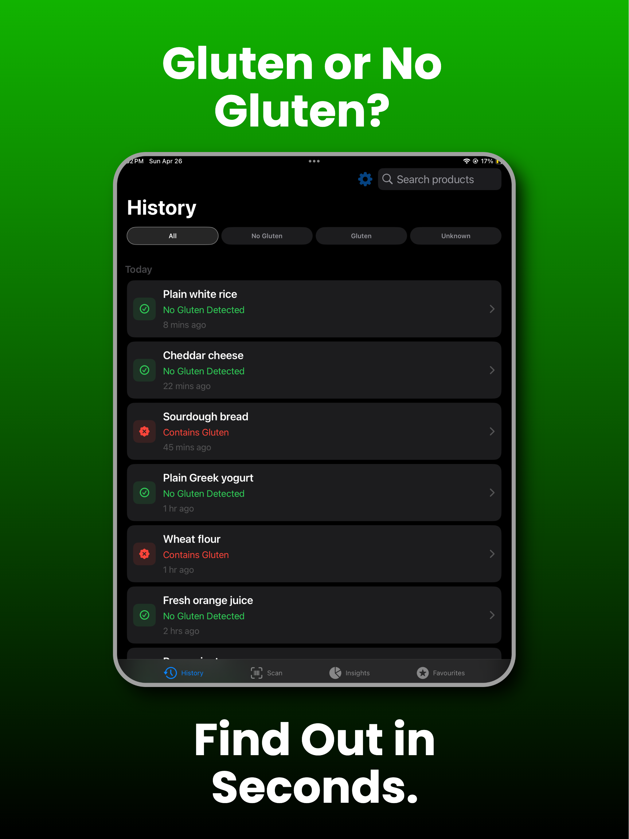 Gluten Scanner: Food Checker