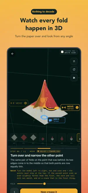 Origami 3D: Learn to Fold screenshot 1