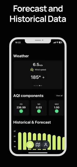 Скриншот Breezometer: Air Quality AQI на iPhone 3
