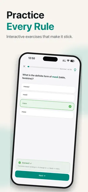 Vorbi: Learn Romanian screenshot 3