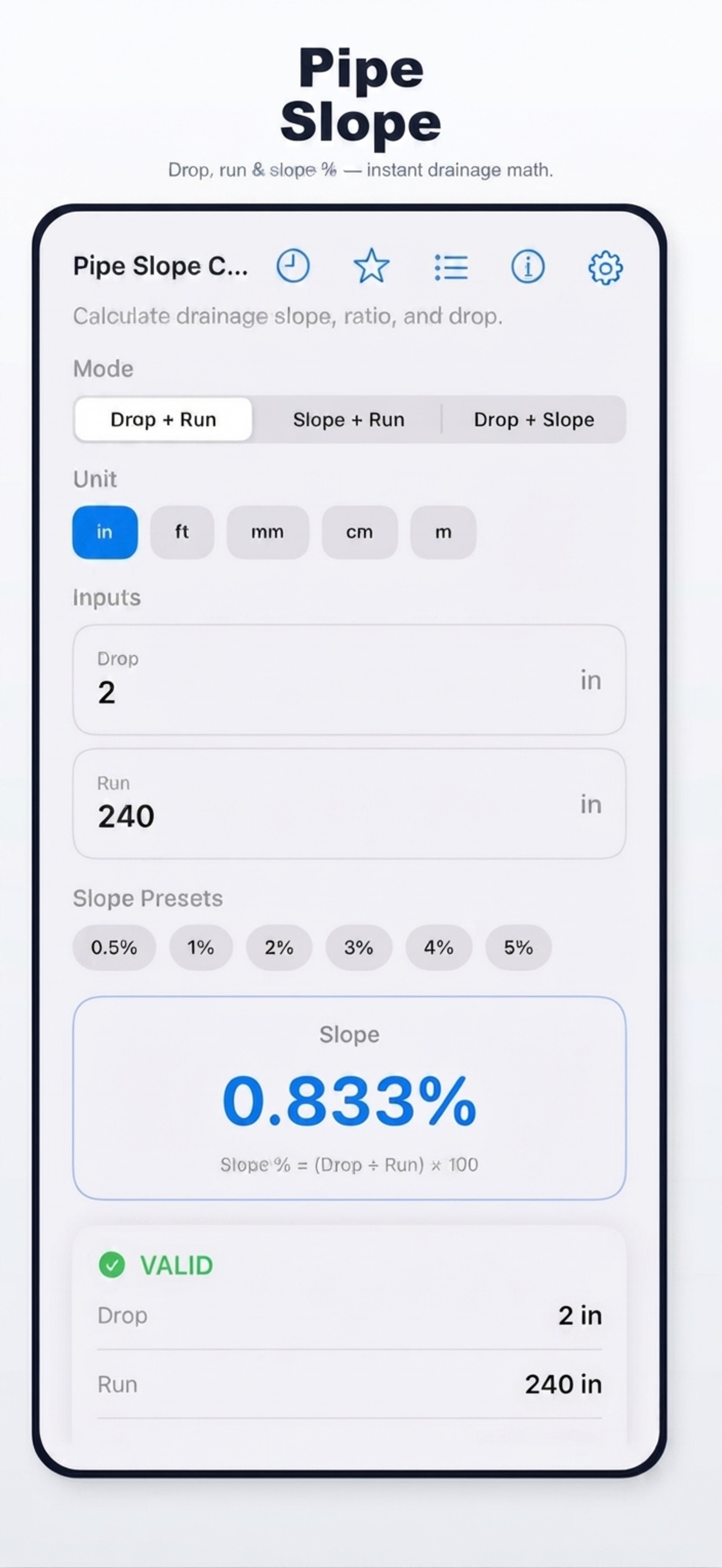 Screenshot 1 of EdgeSpace Pipe Slope