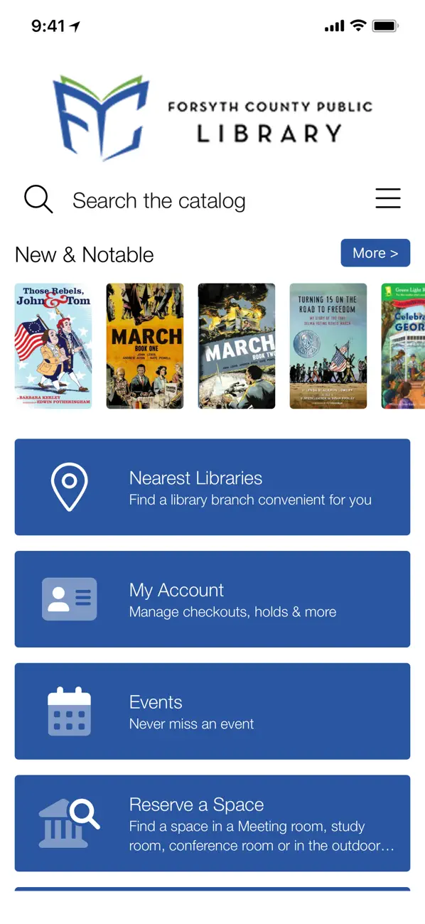 Screenshot #1 pour Forsyth County Public Library