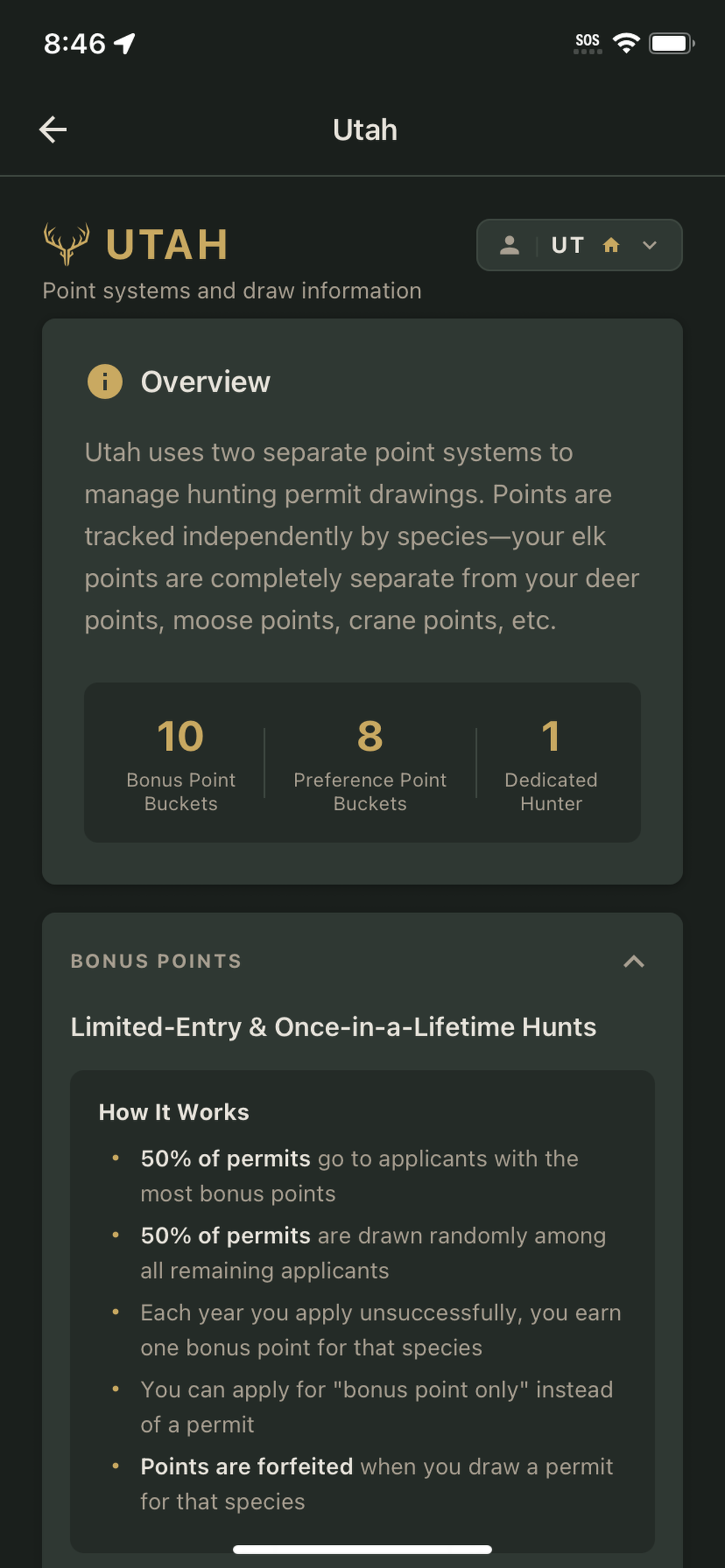 DrawMaster: Hunt Draw Odds screenshot 10