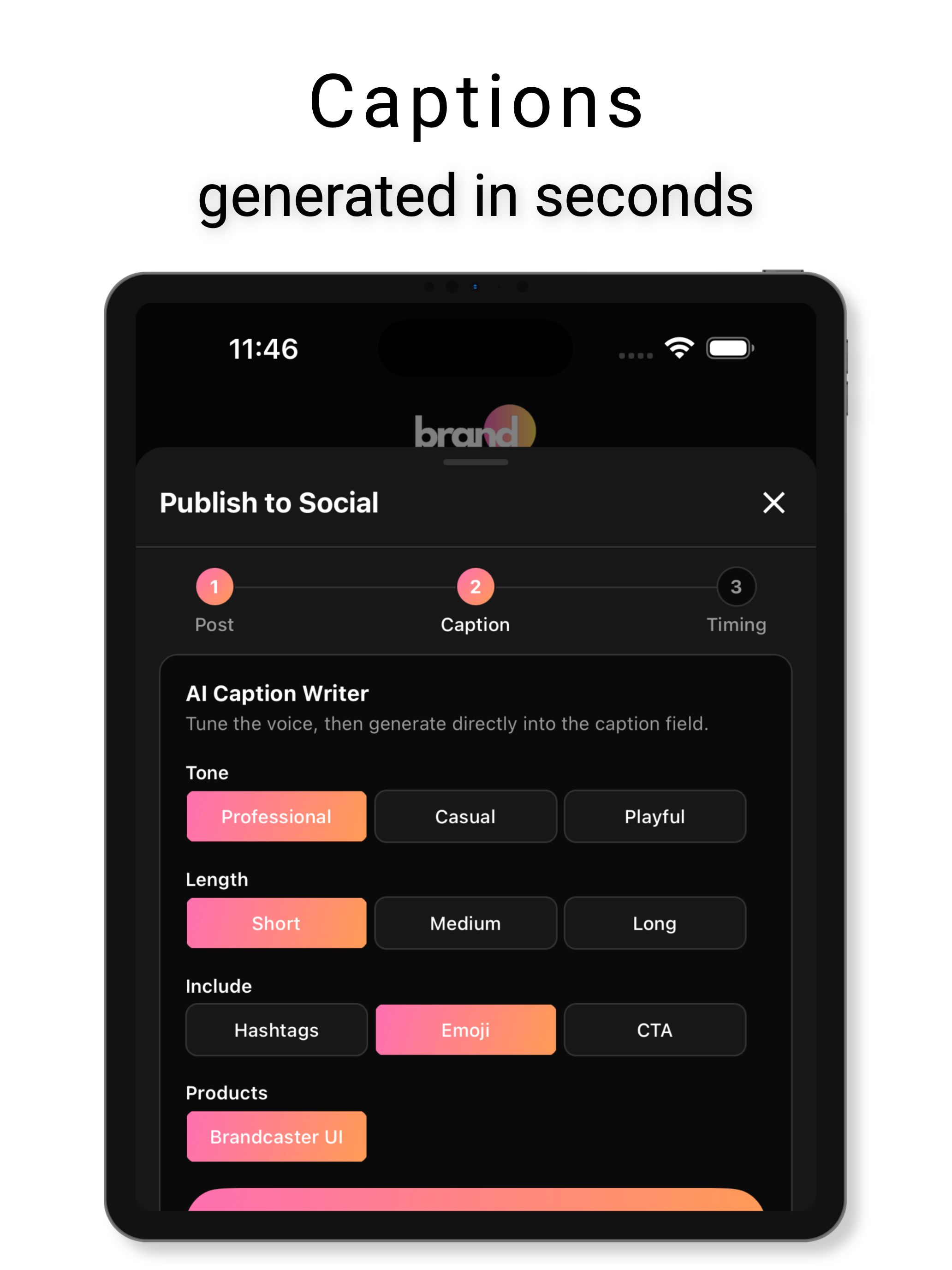 Brandcaster: AI Content Studio