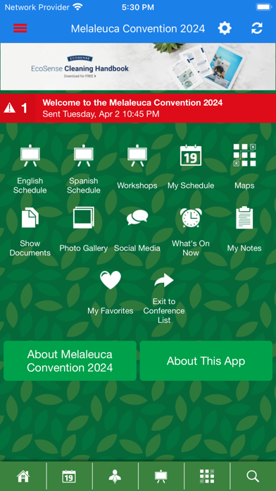 Melaleuca Events Screenshot