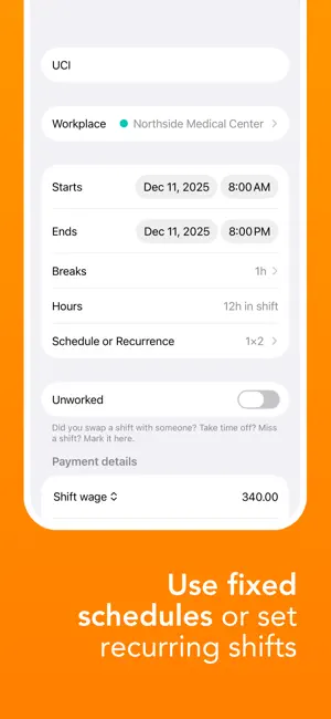 Shift Calendar Planner screenshot 2